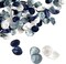 300Pcs Dusty Blue Rose Petals Wedding Table Decor Navy Blue White Dusty Blue Artificial Flower Petals for Wedding Shower Decorations
